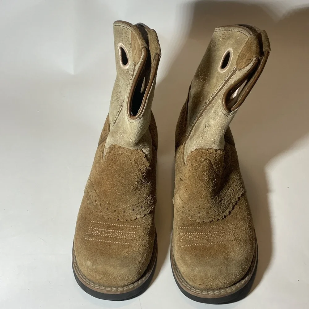 Ariat girls western boots, size 12.5, 10025176-DARK PEANUT